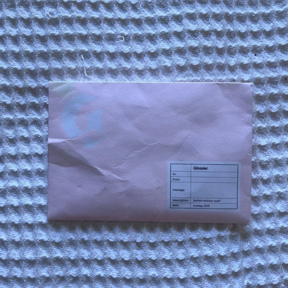 Glossier Limitied Edition Balm Dot Com Scarf